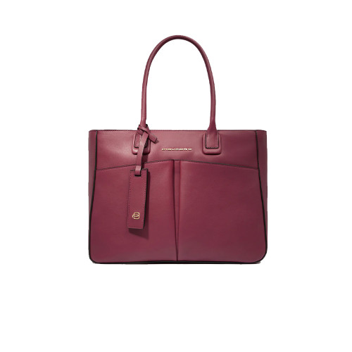 Leather Bag Piquadro BD6461W134/BO Color Wine