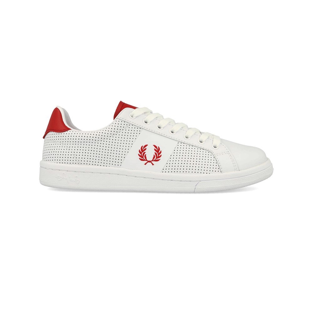 Leather sneakers, Fred Perry, model B5192W B721, colour white