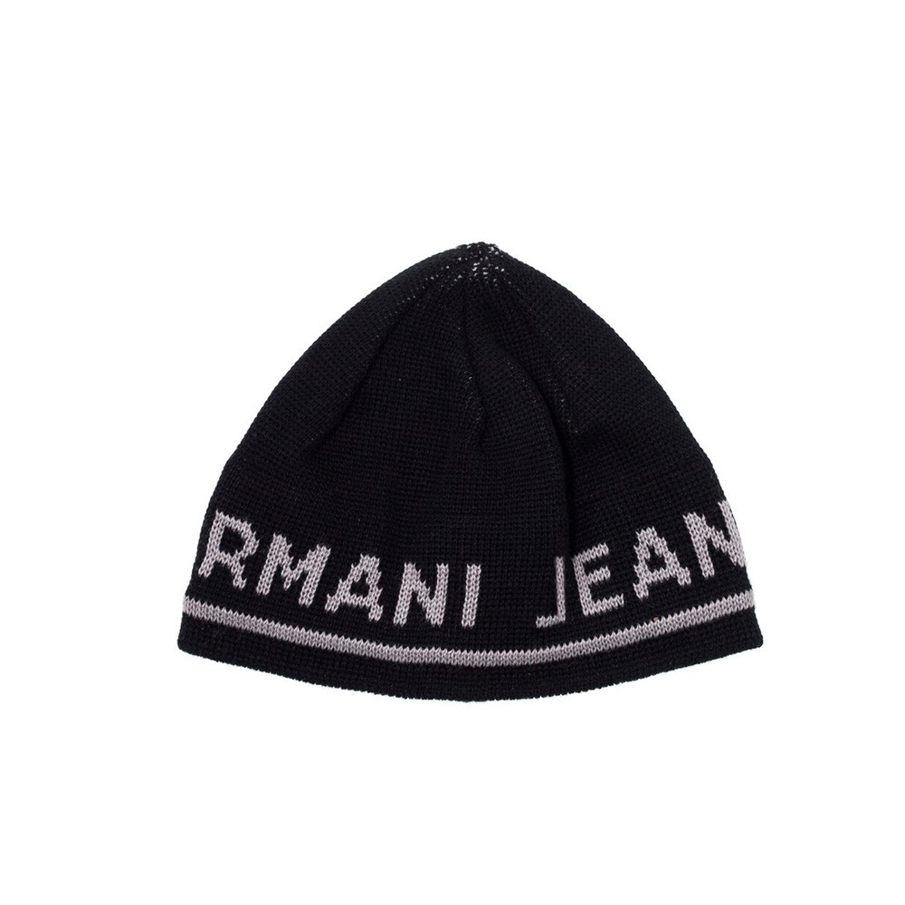 Cappellino Armani Jeans CD119 Colore Nero e Lettere in Grigio