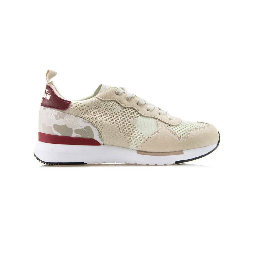 Sneakers Diadora Trident Evo Light 171865 C6691 Color Beige and Maroon