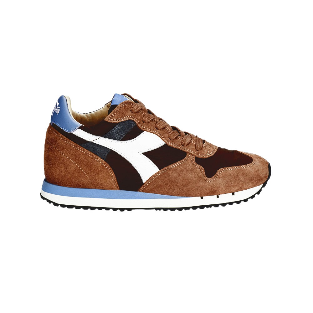 Sneakers Diadora Trident W Nyl 160445 C7141 Color Brown and Blue