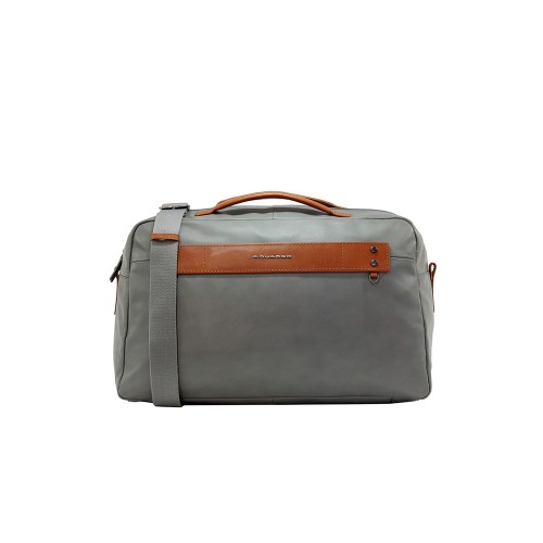 Leather Travel Bag Piquadro BV5033S103 GR Color Gray