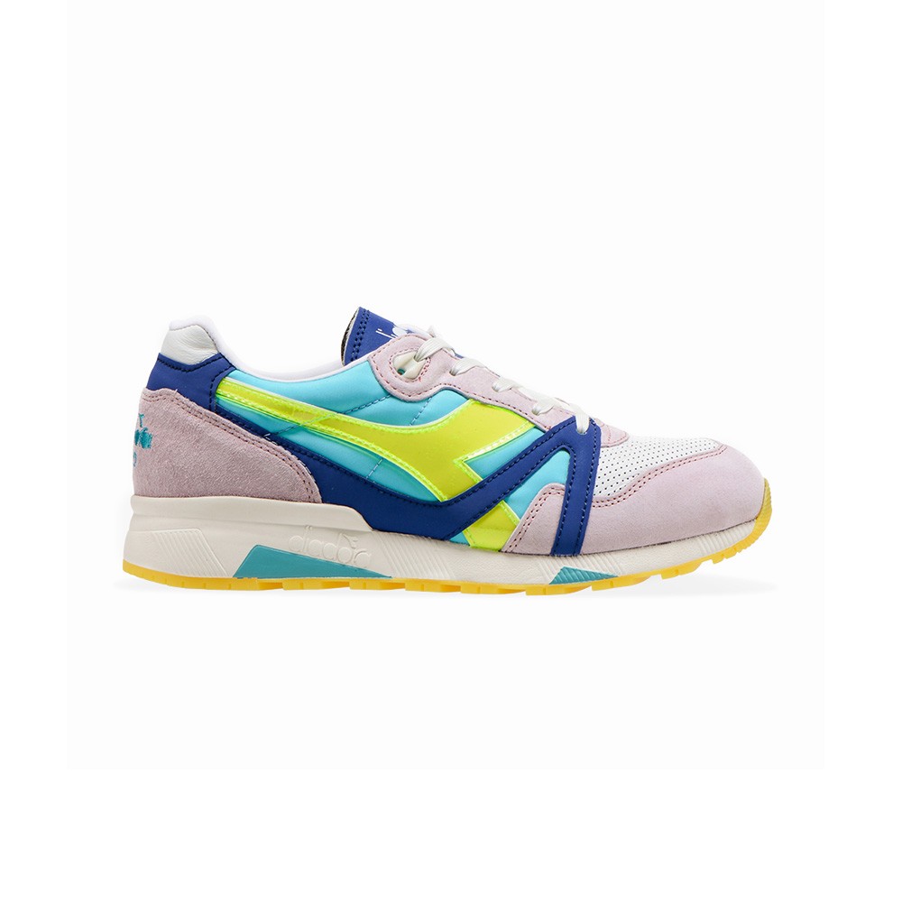 Sneakers Unisex Diadora Heritage 176278 N9000 H LUMINAIRE ITALIA Color Pink  and Blue