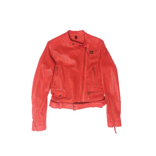 Leather jacket, Blauer, model SBLDL02229, colour red